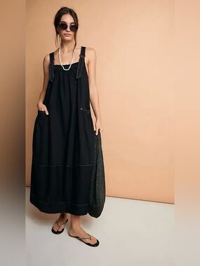 Free People Machu Barrel Midi Dress NWT Size M
